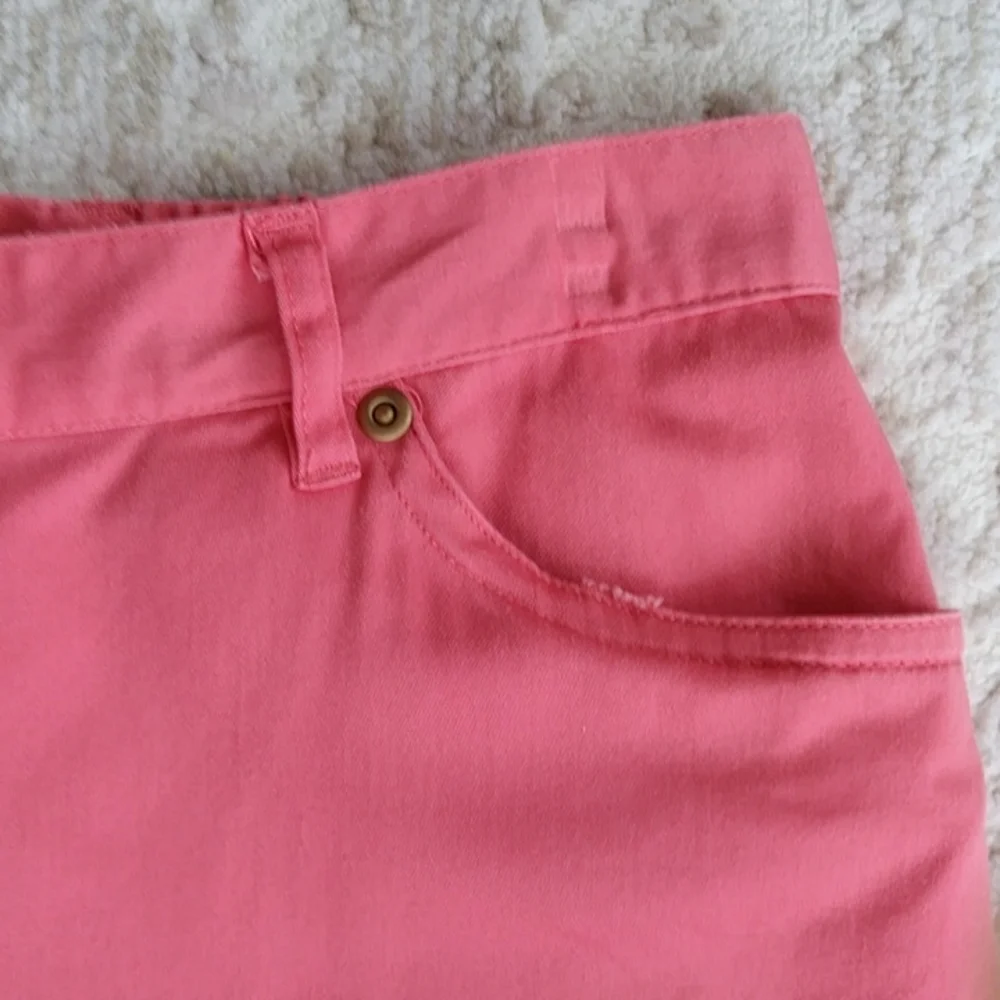 Brielle Blvd. Embellsihed Capri Pants 14P Pink Orange - Picture 11 of 16